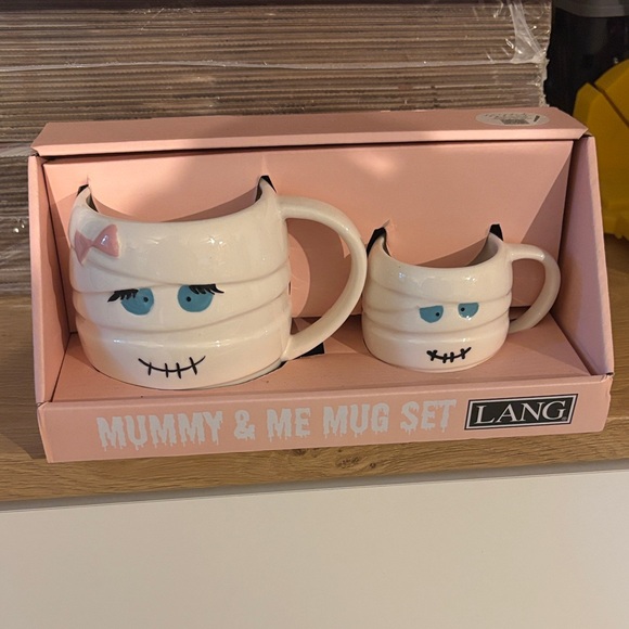 BNWT LANG Halloween Mummy & Me Mug Set - Picture 1 of 4
